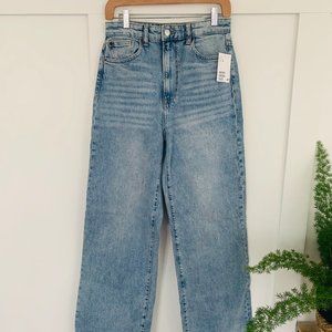 High Waisted Wide Leg Jeans - Size 8 - Never Worn